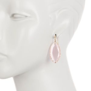 14th & Union Wire Wrapped Pink Stone Earrings